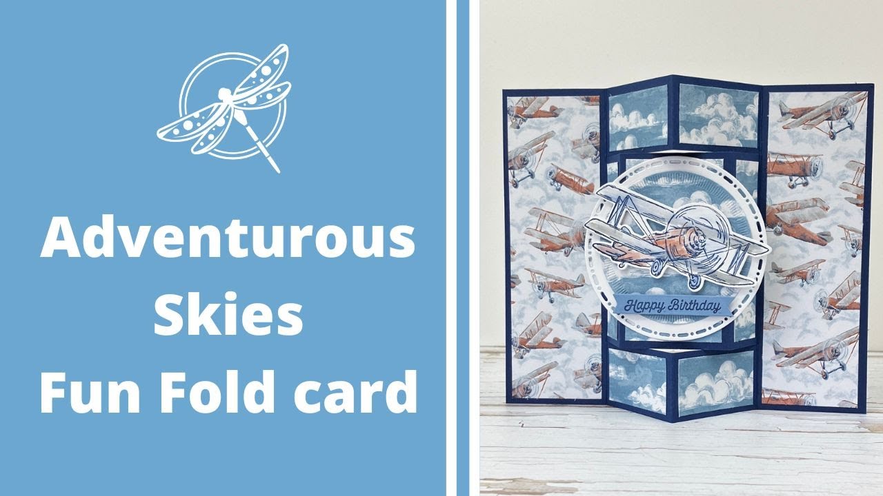 Adventurous Skies Fun Fold Card