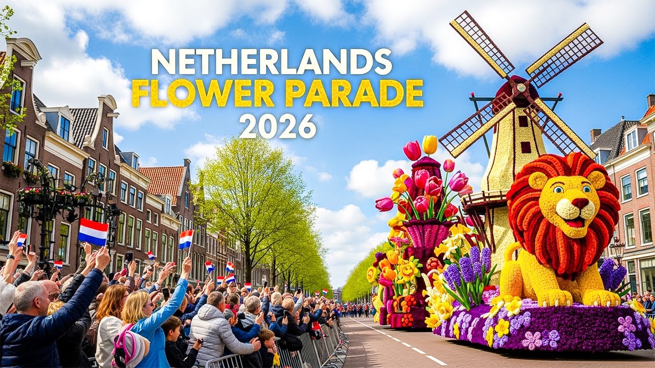 De meest spectaculaire Keukenhof bloemenparade van Nederland in 2026 | Nederlands Bloemenfestival