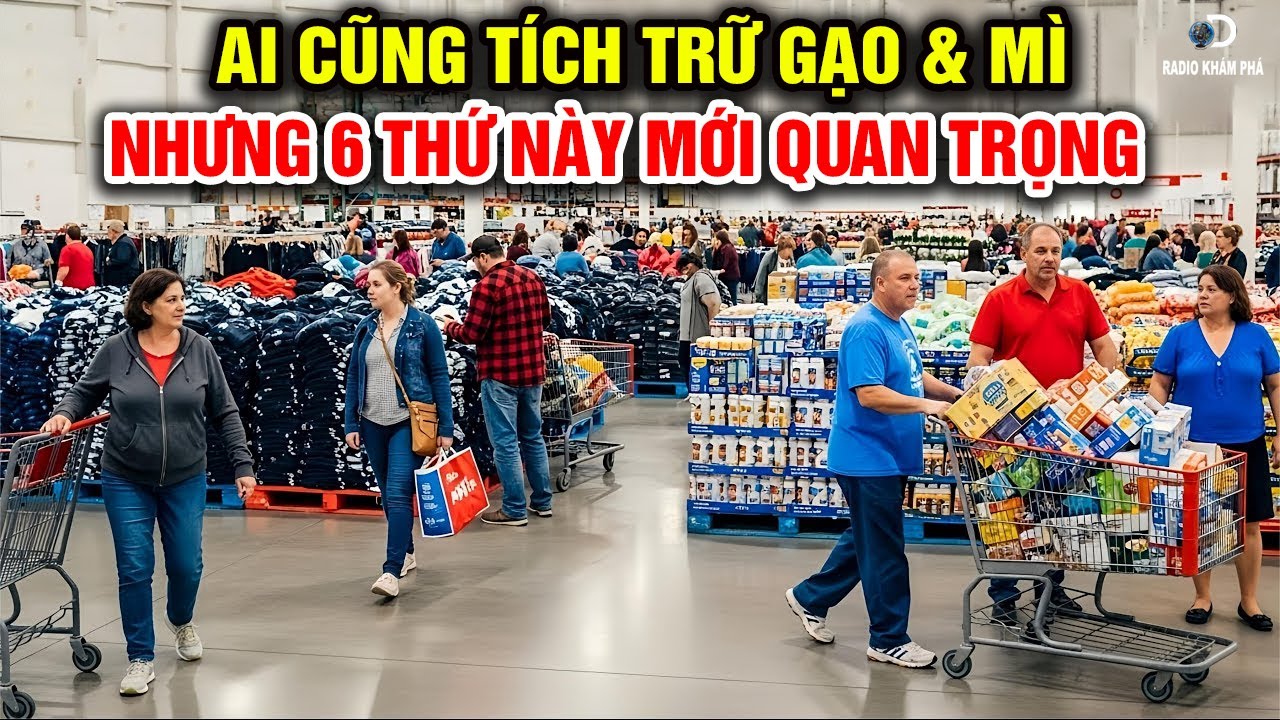 6 Thực Phẩm Quan Trọng Bạn Nên Tích Trữ Khi Khủng Hoảng Xảy Ra