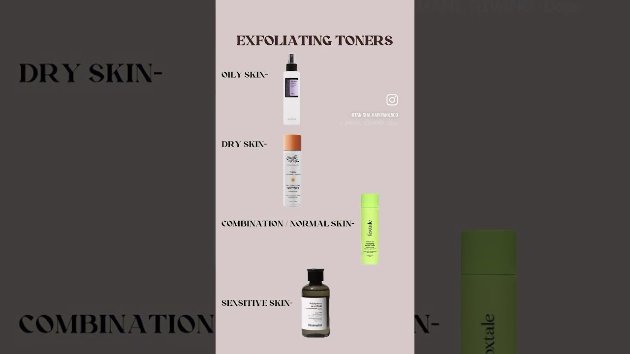 Toners for every skin type&hearts;️ #skincare #toners #toner #skincareroutine #skincaretips