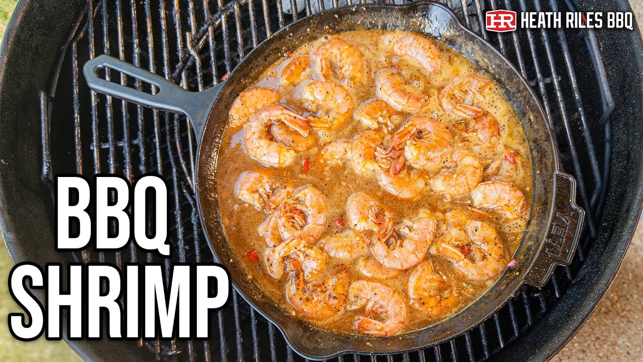 Quick & Easy BBQ Shrimp on the Weber Grill | Heath Riles BBQ