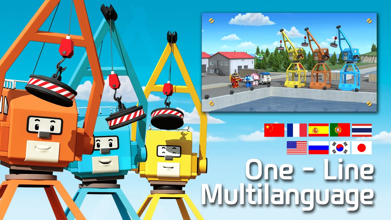 Leky Lety Lefy Song : One - Line Multilanguage (9 versions) | Robocar Poli Special