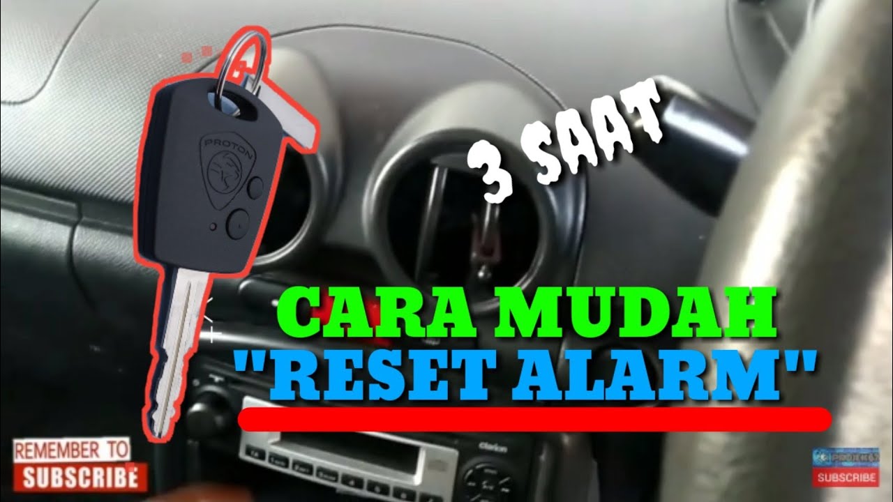 RESET ALARM KERETA MUDAH #Projek62