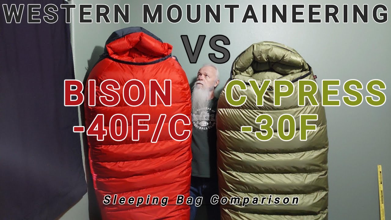 Western Mountaineering Cypress против Bison: два самых холодных спальных мешка с пуховым покрытие...