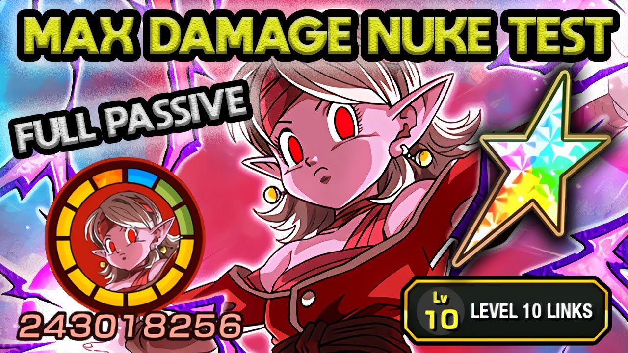 100% BRAINWASHED SUPREME KAI OF TIME MAX DAMAGE NUKE TEST (FULL PASSIVE) Dragon Ball Z Dokkan Battle