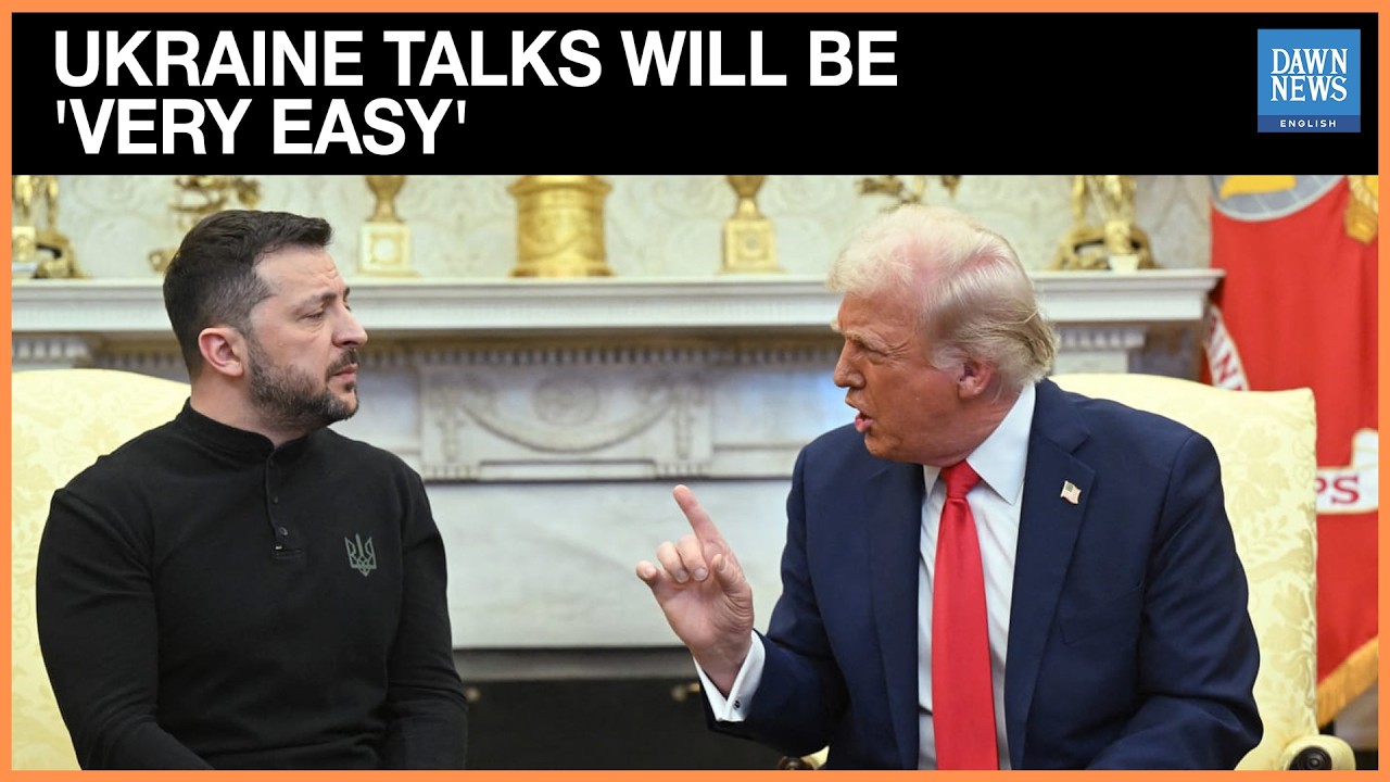 Trump Says Ukraine Talks ‘Will Be Very Easy’ as Negotiators Head to Geneva | Dawn News English