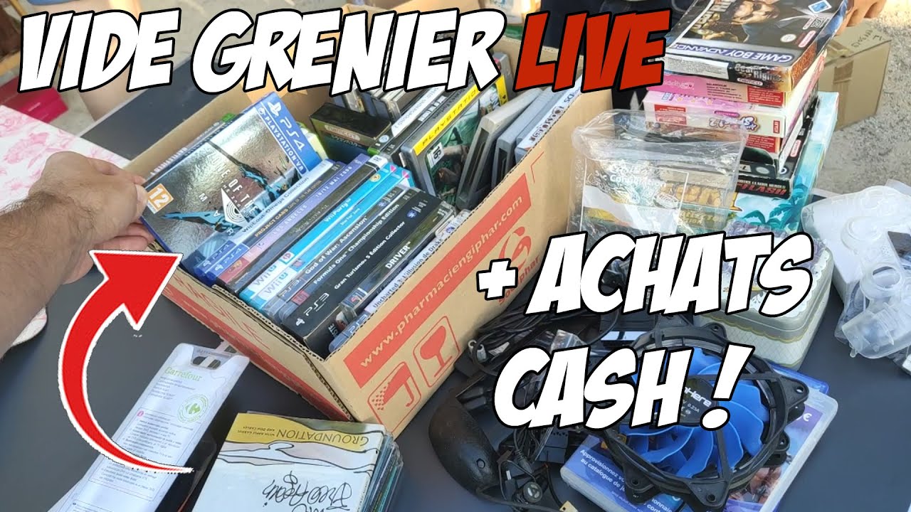 Vide grenier LIVE et achats cash en vacances !