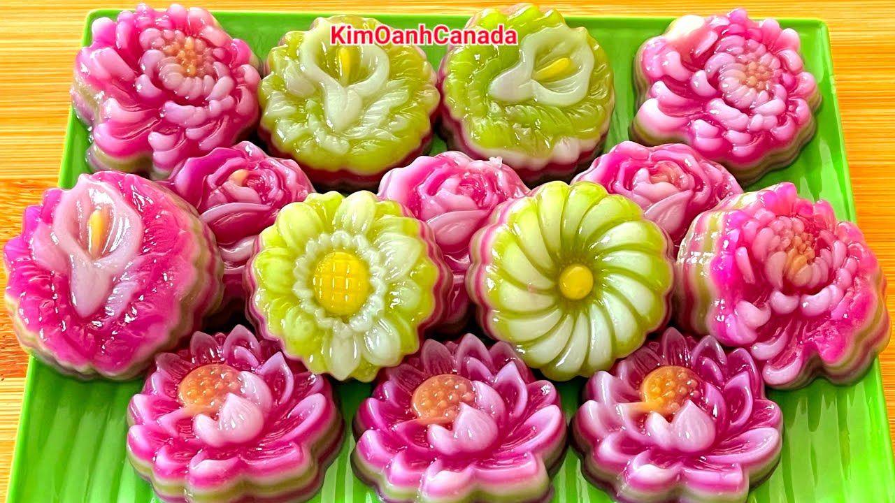 Chưa Bao Giờ Hấp Bánh Da Lợn Với Hoa Nổi 4D Đẹp Như Vậy | Cách Pha Bột Bánh Luôn Đựơc Mềm Ngon