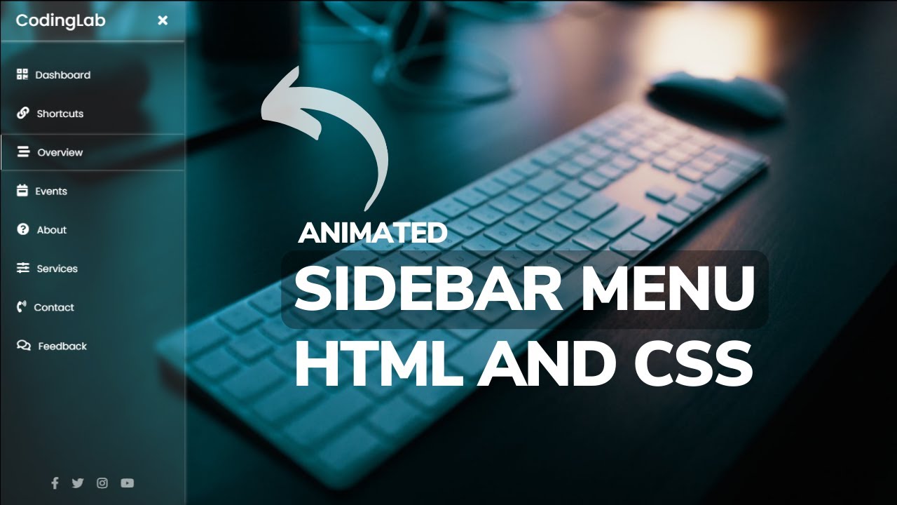 Как создать боковую панель в HTML и CSS