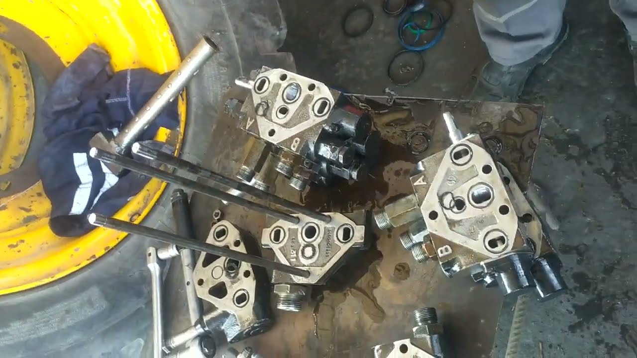Checking and dismantling hydraulic control block/Manifold
