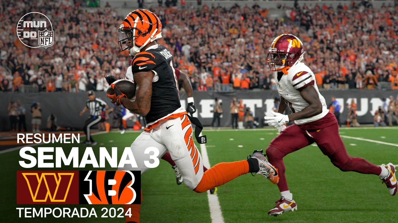 Washington Commanders vs. Cincinnati Bengals | Semana 3 - NFL 2024 | Highlights Resumen en espa&ntilde;ol