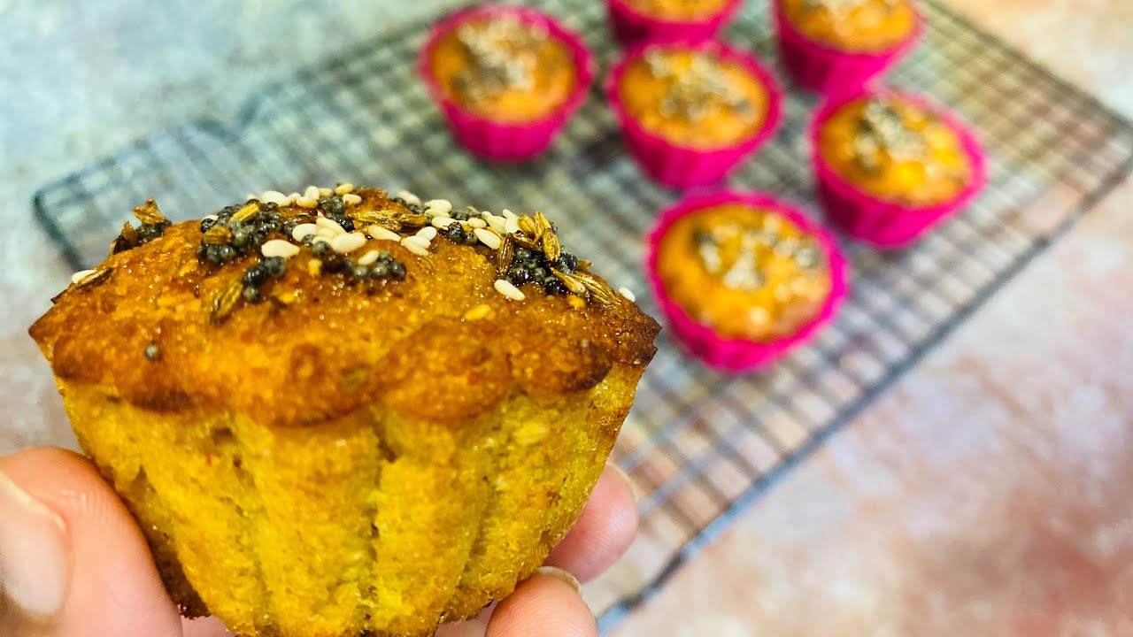 Handvo Bites | Handvo Muffins | Gujarati Handvo Recipe