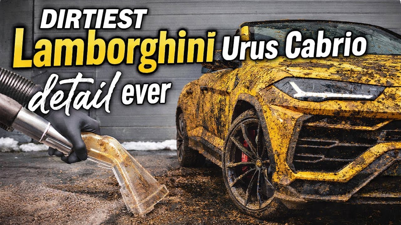 Dirtiest Lamborghini Urus Cabrio Detail Ever // Complete Disaster Car Detailing