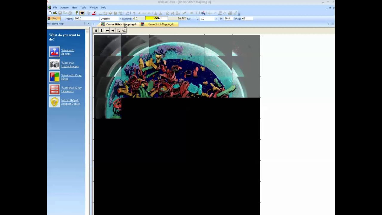 Elemental Analysis IU Map Stitching
