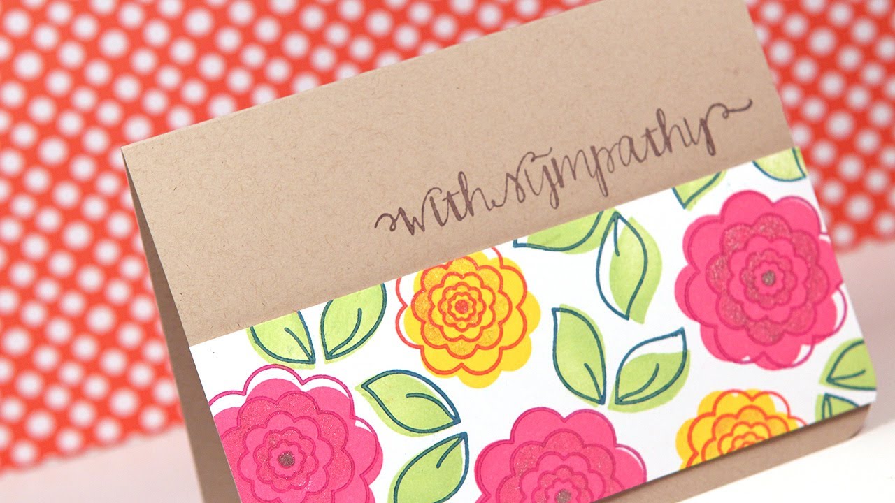 Memento Luxe Inks & Wink of Stella Glitter Brush Pen - Make a Card Monday #228