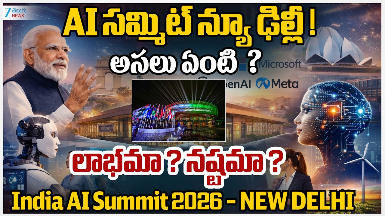 India AI Summit 2026 – Future Jobs, Big Investments & The World Watching India! | ZEE Telugu News