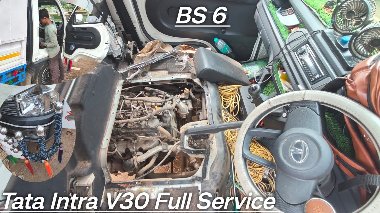 Tata Intra V30 Full Service 3000/- Only#tata #service #oil #automobile #tataintrav30oilchange