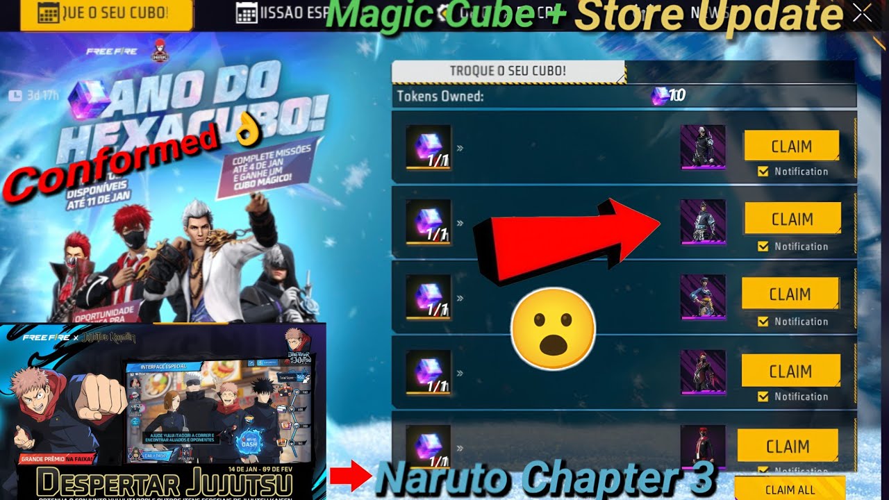 Free Fire New Magic Cube Update 🔥| OB52 Update 14 January in Free Fire | Free Fire Max | Ff Update 