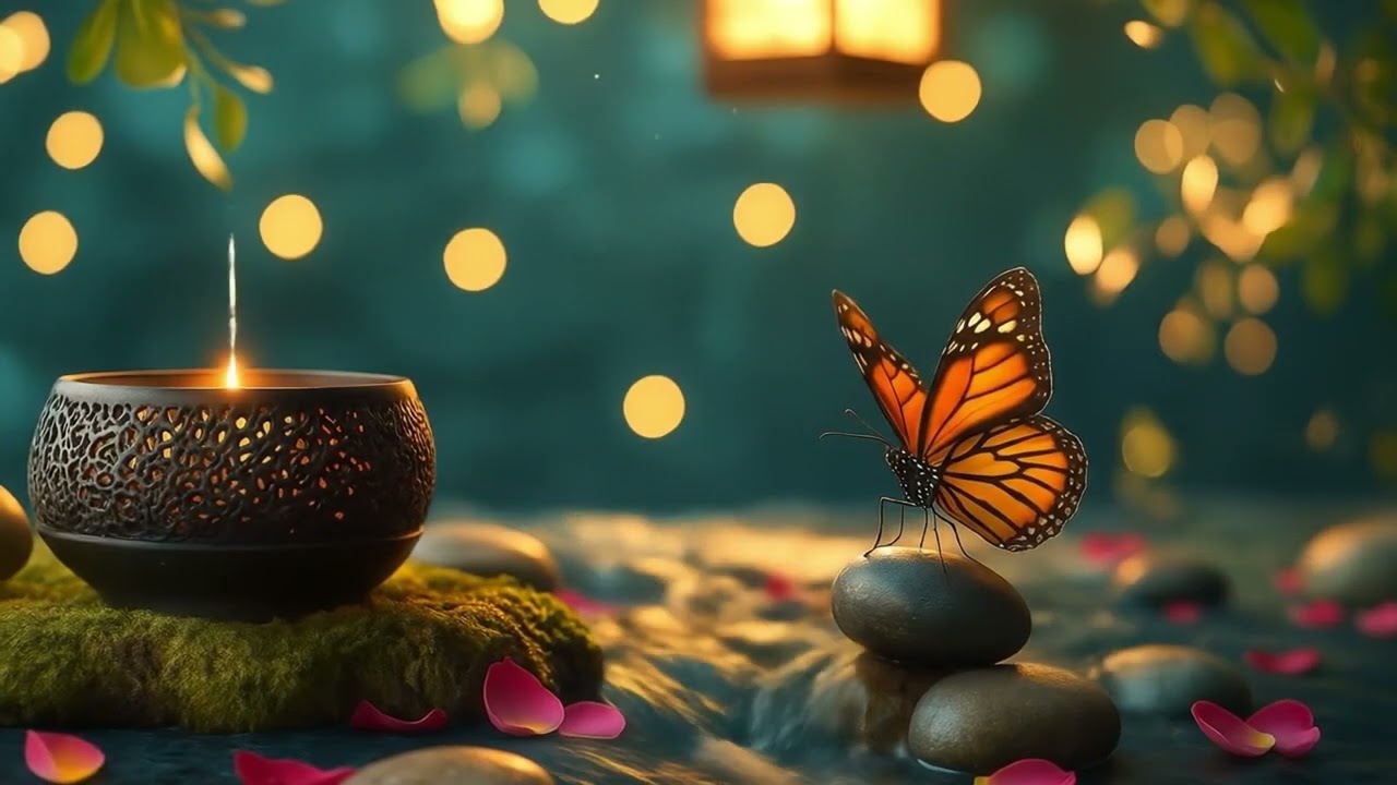 deep sleeping music, relaxing music, peaceful music, piano with water flowing