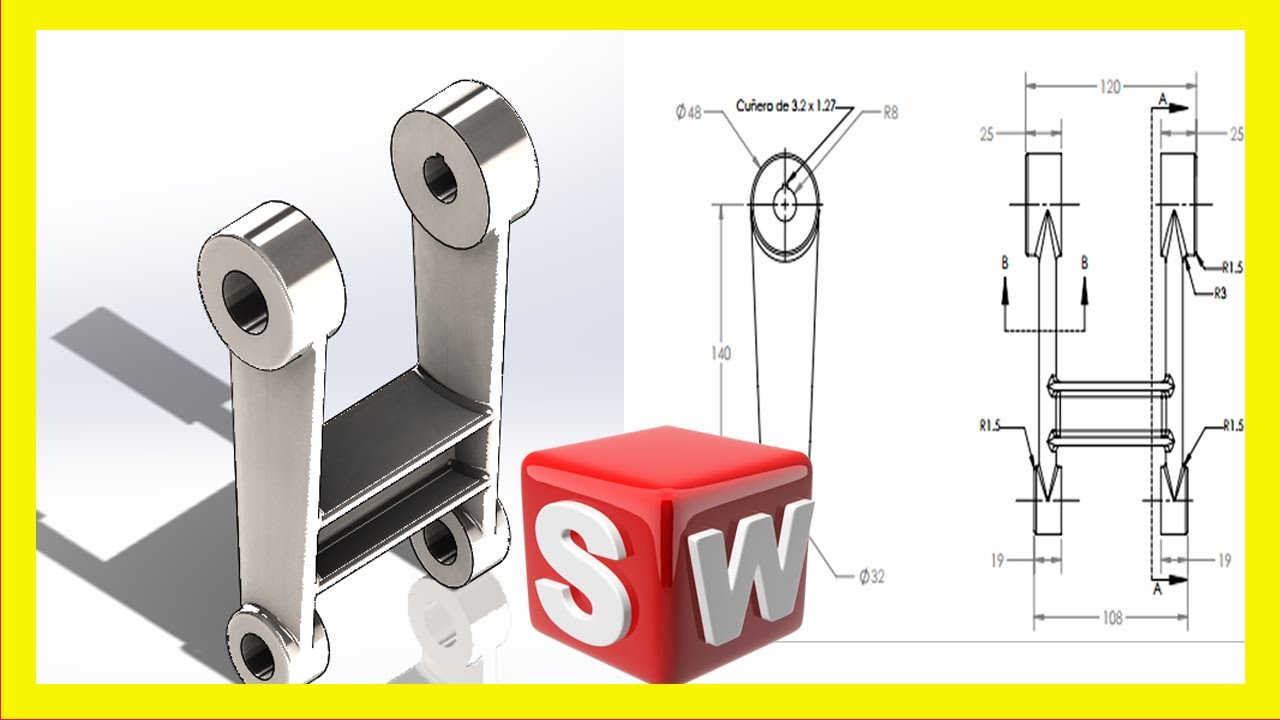 Solidworks 2020 // Tensor de correa - Pieza1.