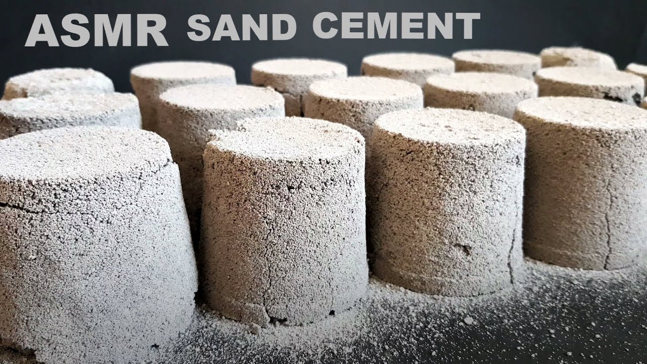 ASMR Satisfying Sand Cement Baking Soda Mix Crumbles #235