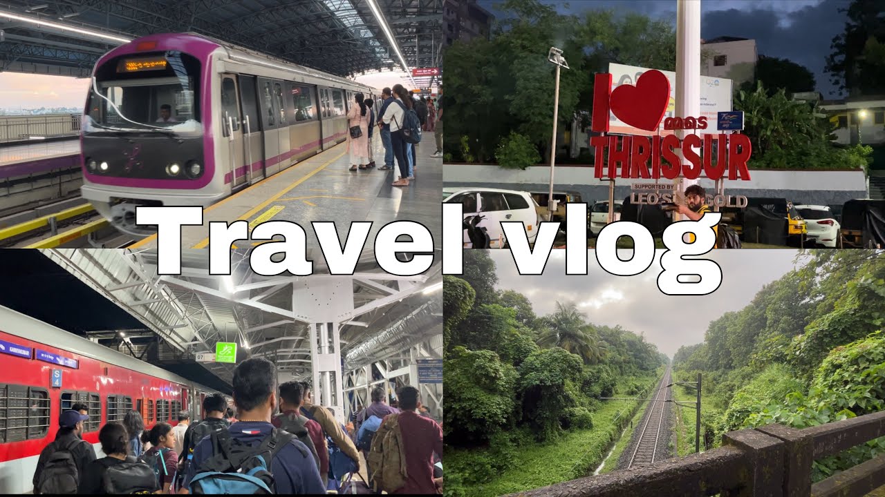 Bangalore to Thrissur Train journey 🚞🤗|Vlog-11