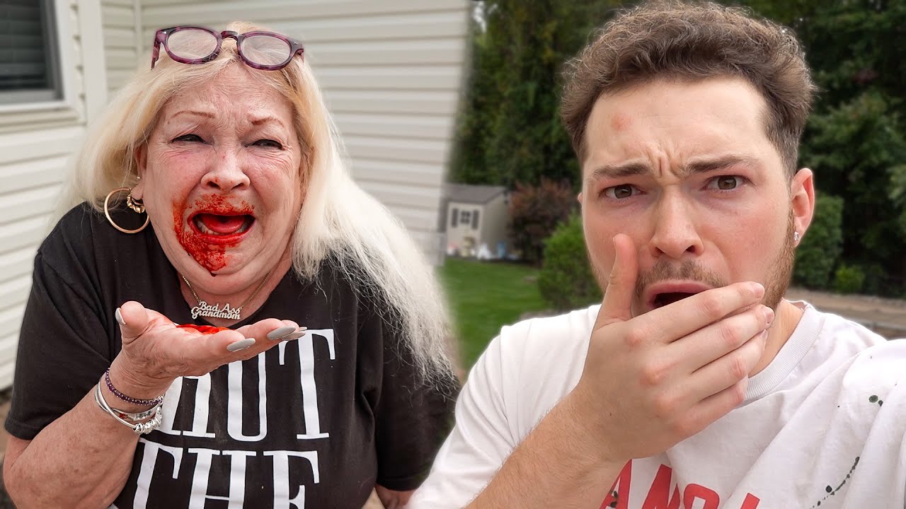 Я выбил бабушке зубы..