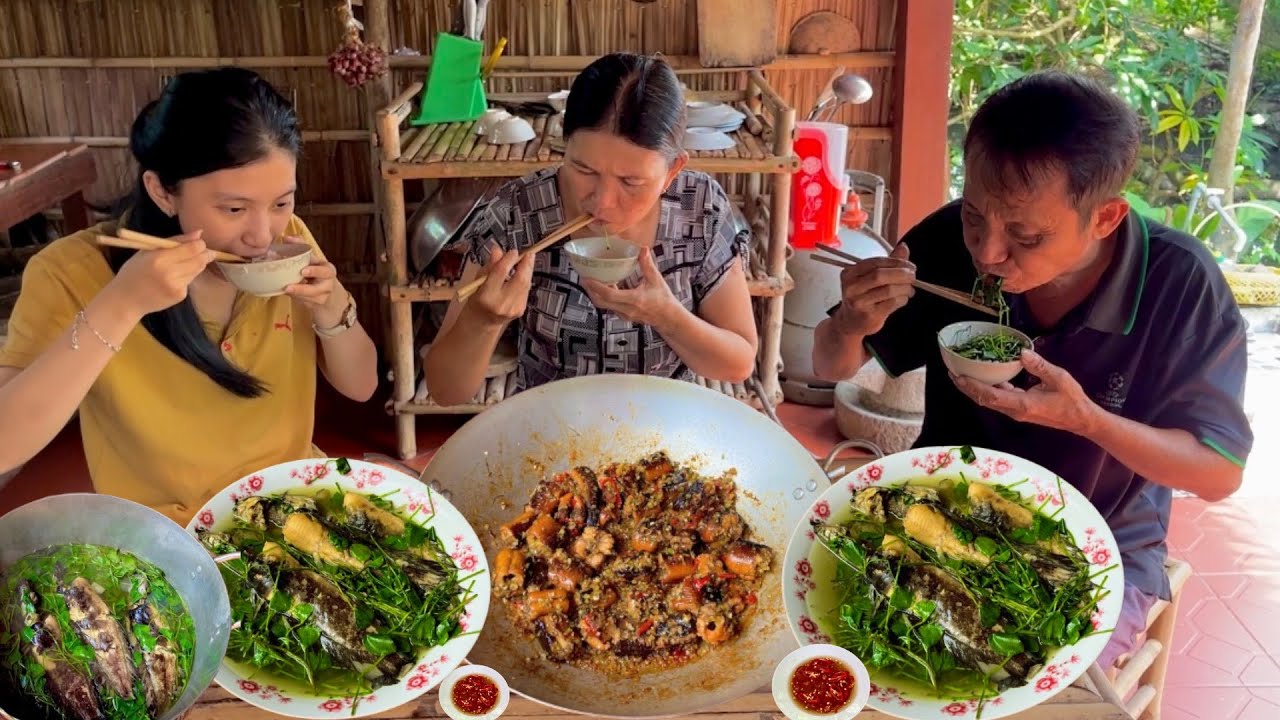 Bữa Cơm 0 Đồng Miền Tây - Cá Trê Vàng Nấu Canh Rau Bập Bợ| MLQ#189