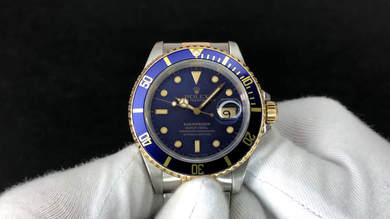 Rolex 16613 Submariner Date, 1991 Blue Dial