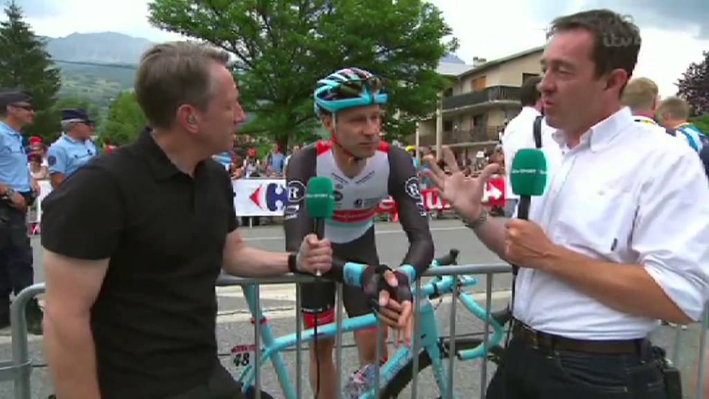 Jens Voigt at the Tour de France 2013 on ITV