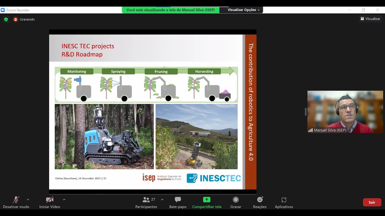 The Contribution of Robotics to Agriculture 4.0 - Dr. Manuel Silva