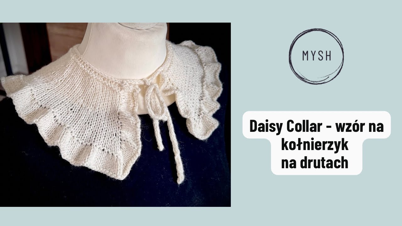 Daisy Collar - kołnierzyk na drutach w stylu retro wzór masterclass