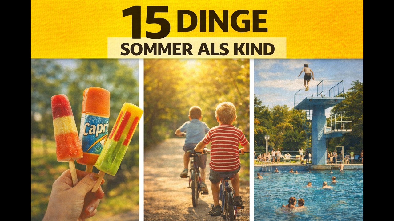 Nur 90er Kinder erinnern sich an diese Sommer-Momente | 1990er Kindheitserinnerungen