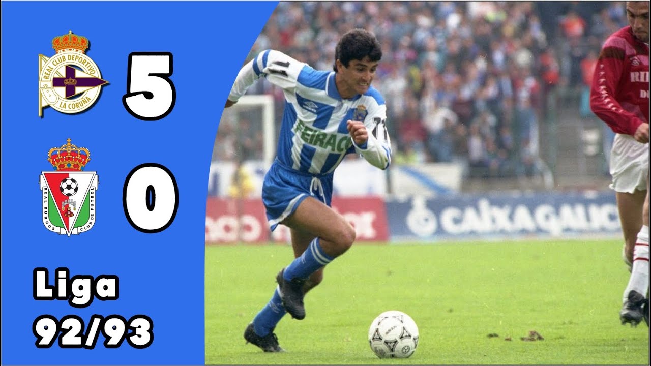 Deportivo 5-0 Burgos | Resumen | Entrevistas | Liga 92/93 | Jornada 27