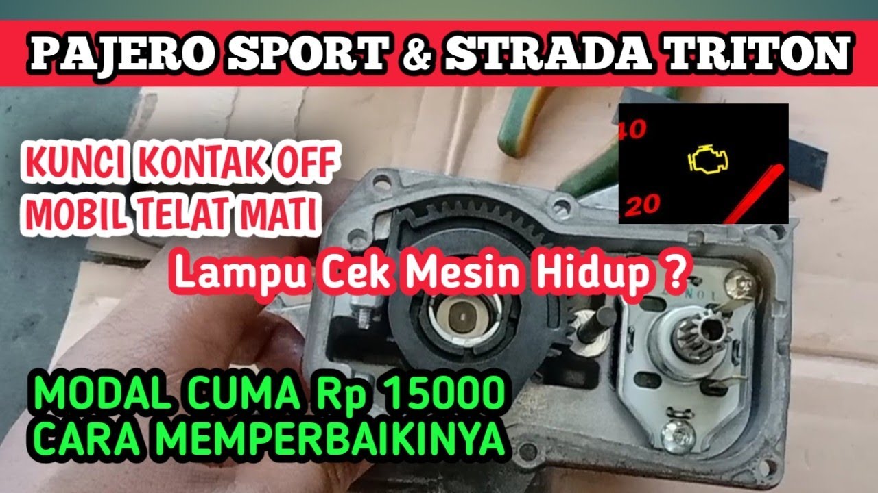 MODAL 15 RIBU,,INI CARA MEMPERBAIKI P0638 MOTOR MALFUNGSI PADA PAJERO DAN STRADA TRITON