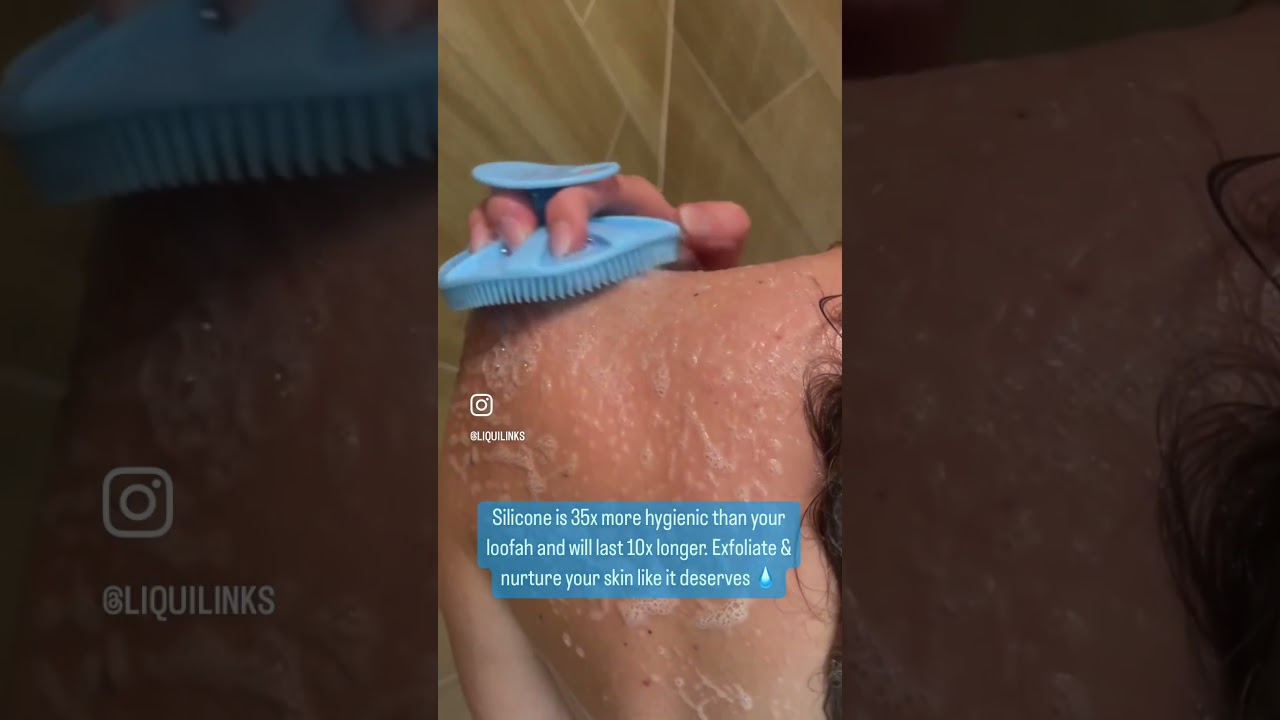 Replace your bacteria filled loofah and washcloth with a silicone body buffer!