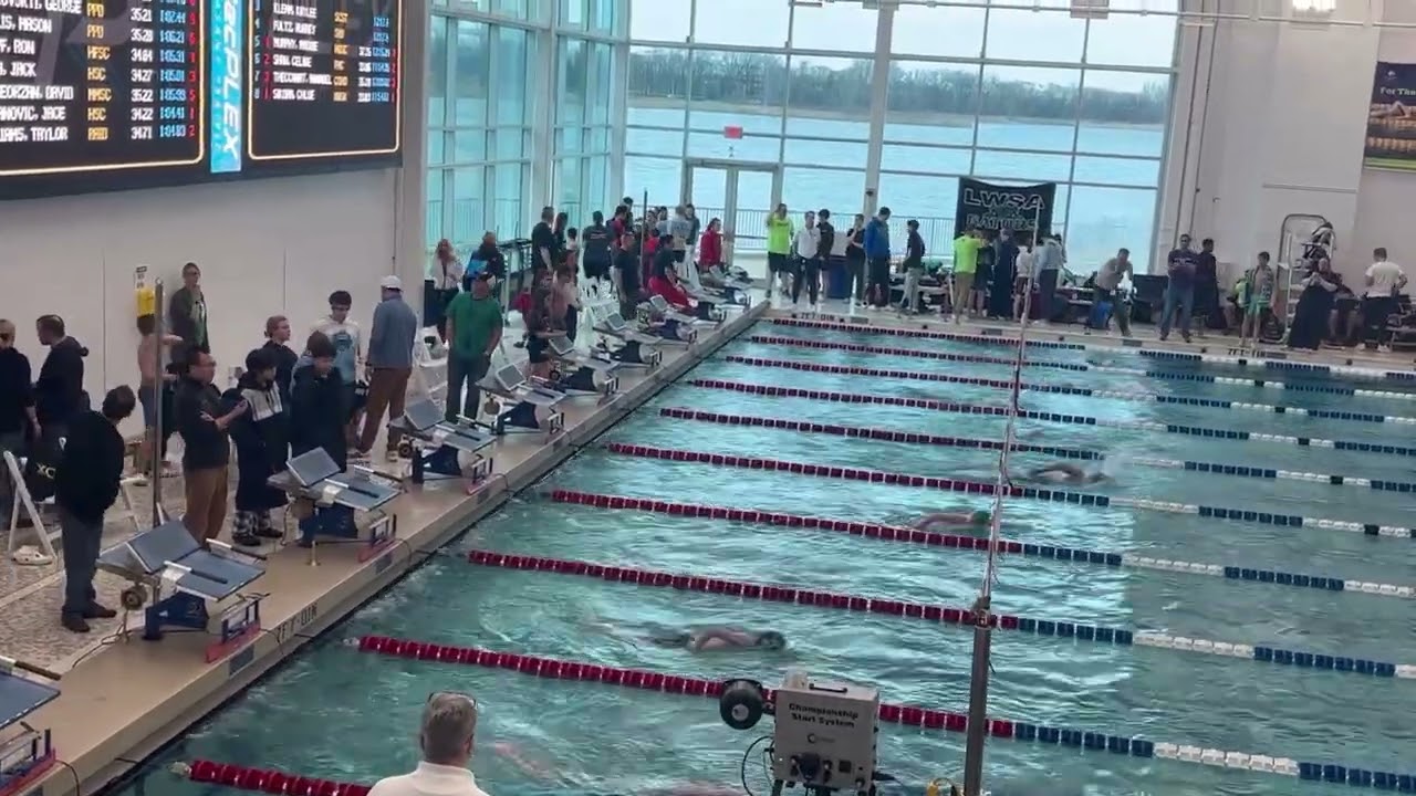 1000 yd free, lane 3 @ RecPlex, WI for IL State Meet, Mar 12 2026