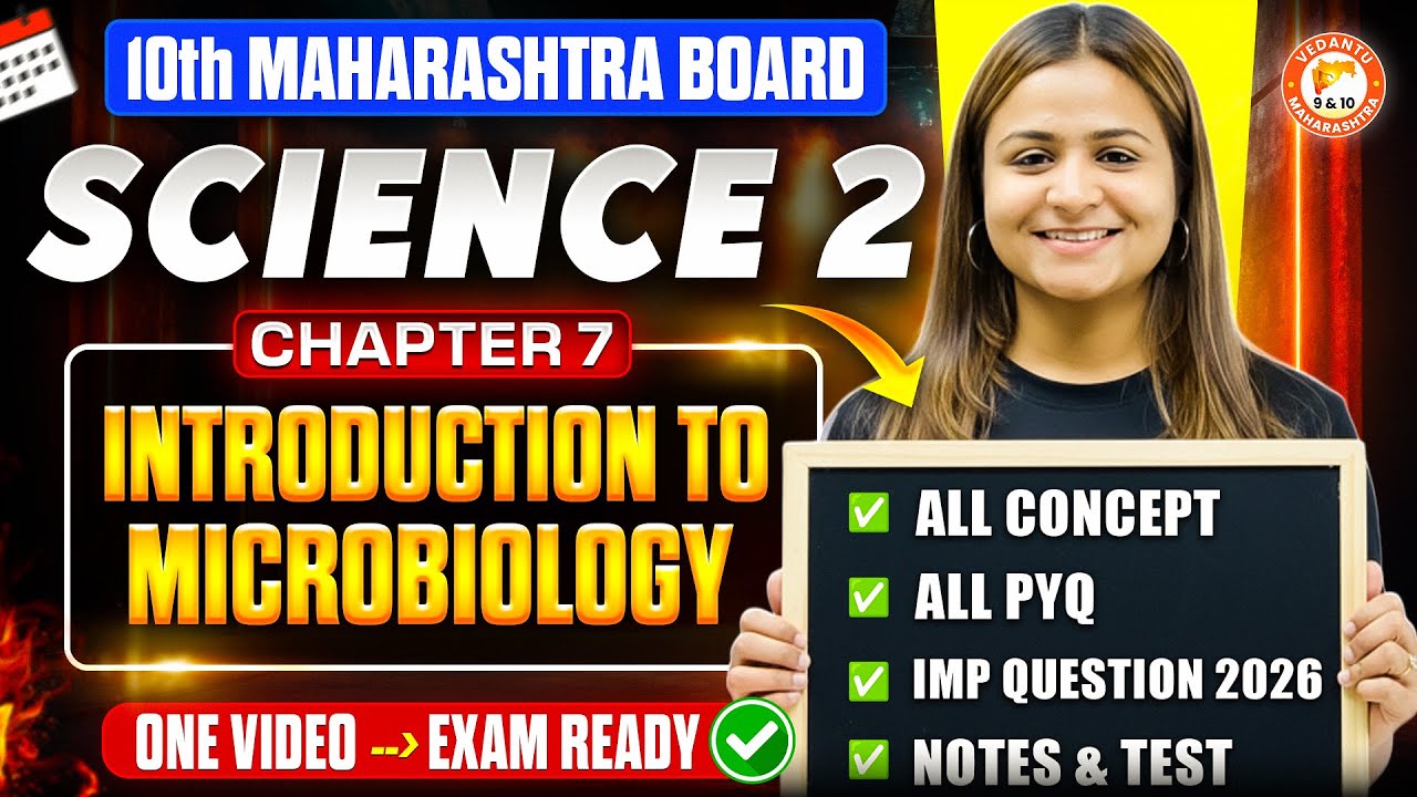 Introduction to Microbiology Class 10 One Shot | Science 2 Chapter 7 Class 10 MH Board | Krushi Mam