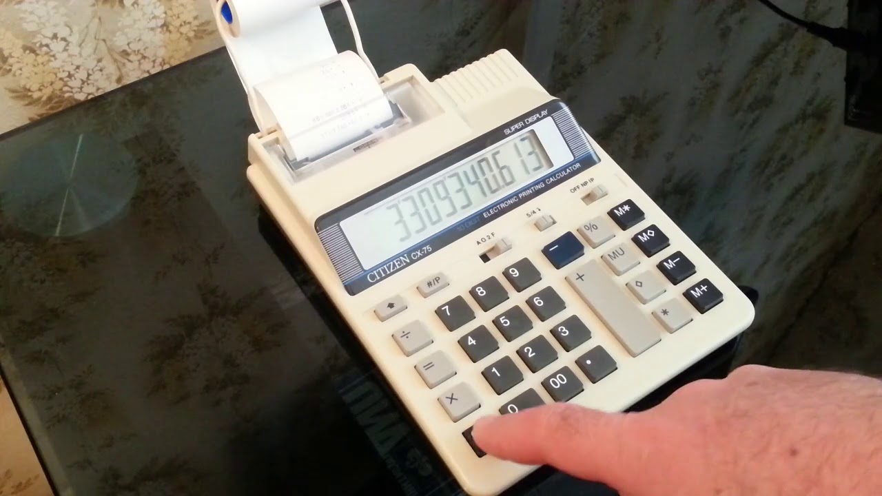 Printing calculator  CITIZEN CX 75  -  печатающий калькулятор CITIZEN CX-75