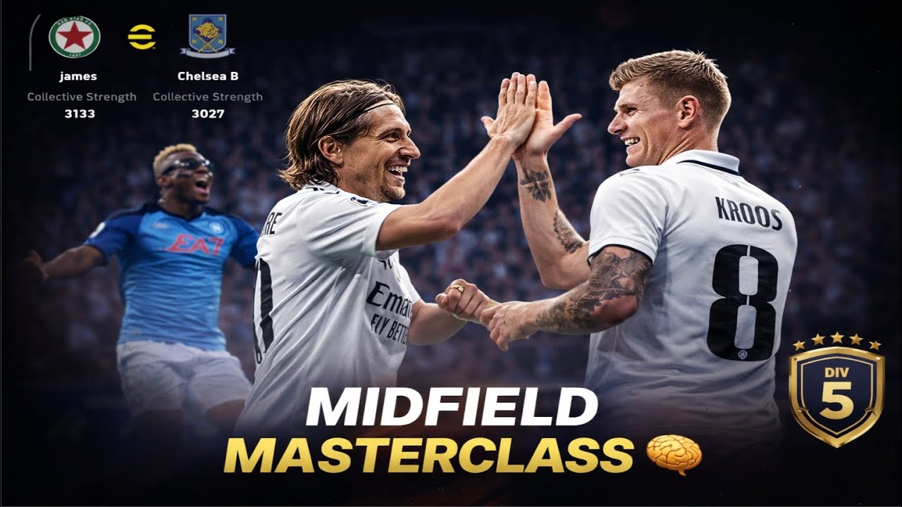 DIV 5 START! ⚡ 1-0 win. Modric & Kroos ran the mid. Osimhen with the winner! 🇳🇬 #eFootball #football