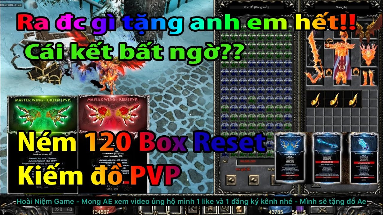 Chơi lớn Ném 120Box săn đồ PVP MuAway và cái kết bất ngờ - MuAwaY Mobi | Hoai Niệm Game Tặng AE tất