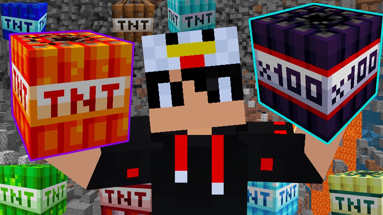OGNJEN LEDEN IN 100X TNT V MC BEDROCKU