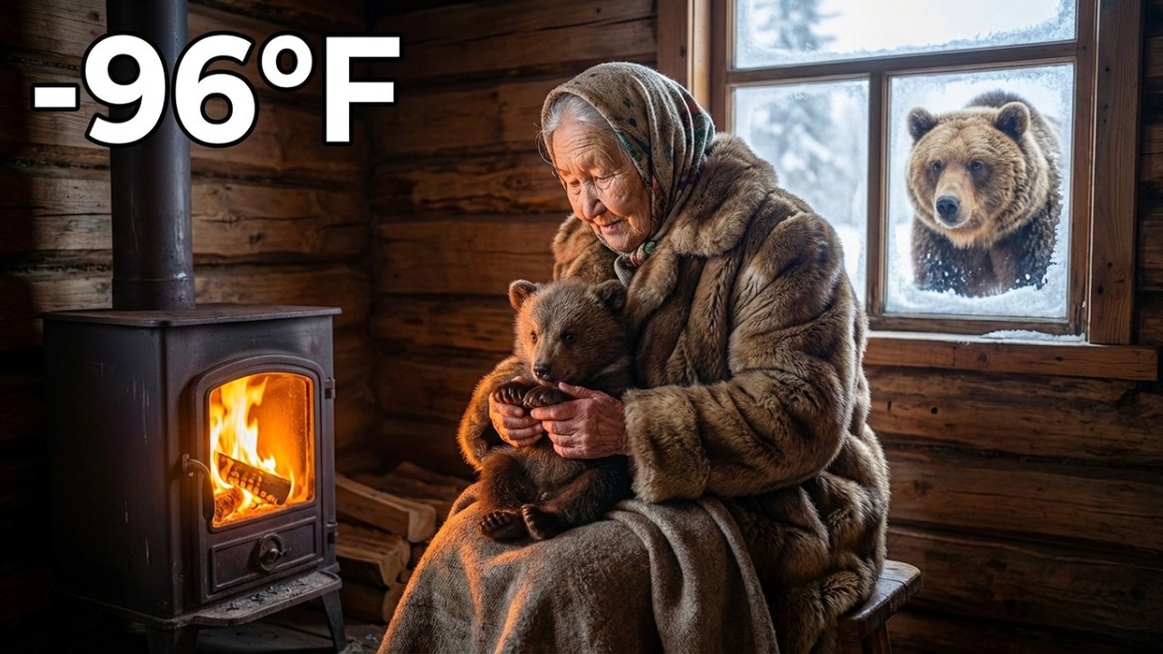 An Elderly Woman Took In a Freezing Bear Cub in Siberia… Then It Came Back for Her