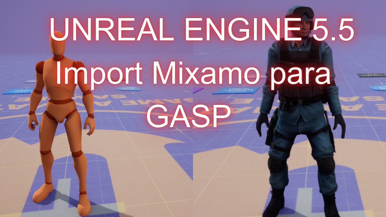 Como Usar Personagens do Mixamo com GASP na Unreal Engine 5.5 (Passo a Passo!)