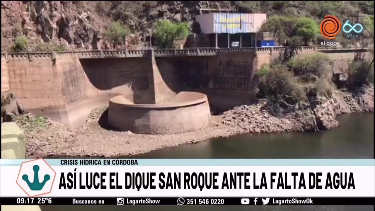 Preocupa la falta de agua en el Dique San Roque