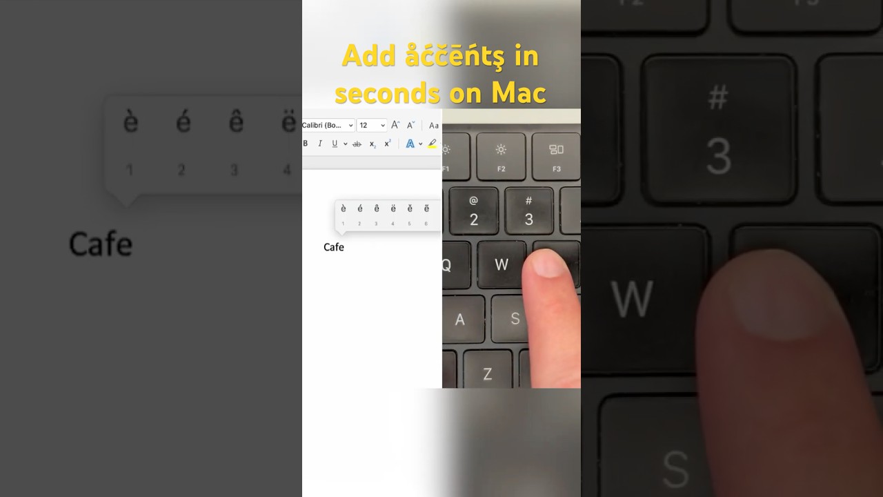 Ввод букв с диакритическими знаками на Mac ⌨️ #MacShortcuts #AccentedLetters