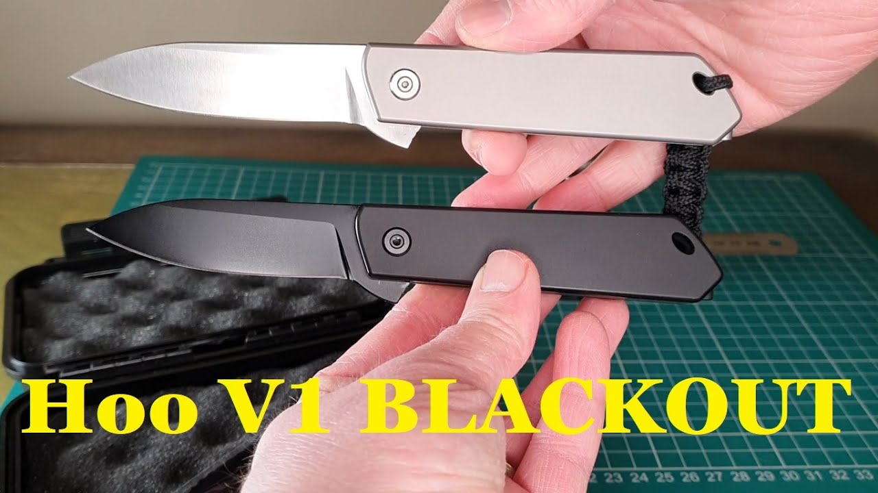 Hoo v1 BLACKOUT - This has to be my BEST looking UK EDC knife.  DLC coated M390, Ti scales. LOVE IT