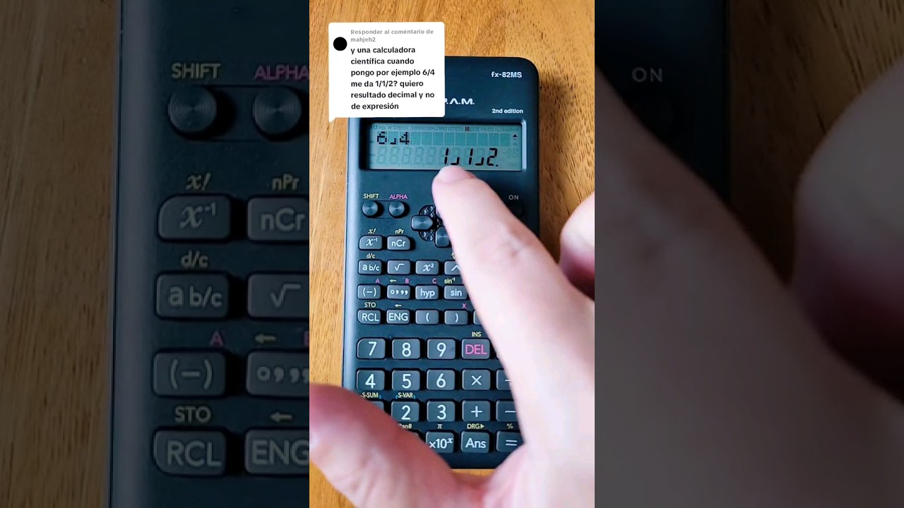 De FRACCI&Oacute;N a N&Uacute;MERO DECIMAL con la CALCULADORA | Aprendiendo Matem&aacute;tica