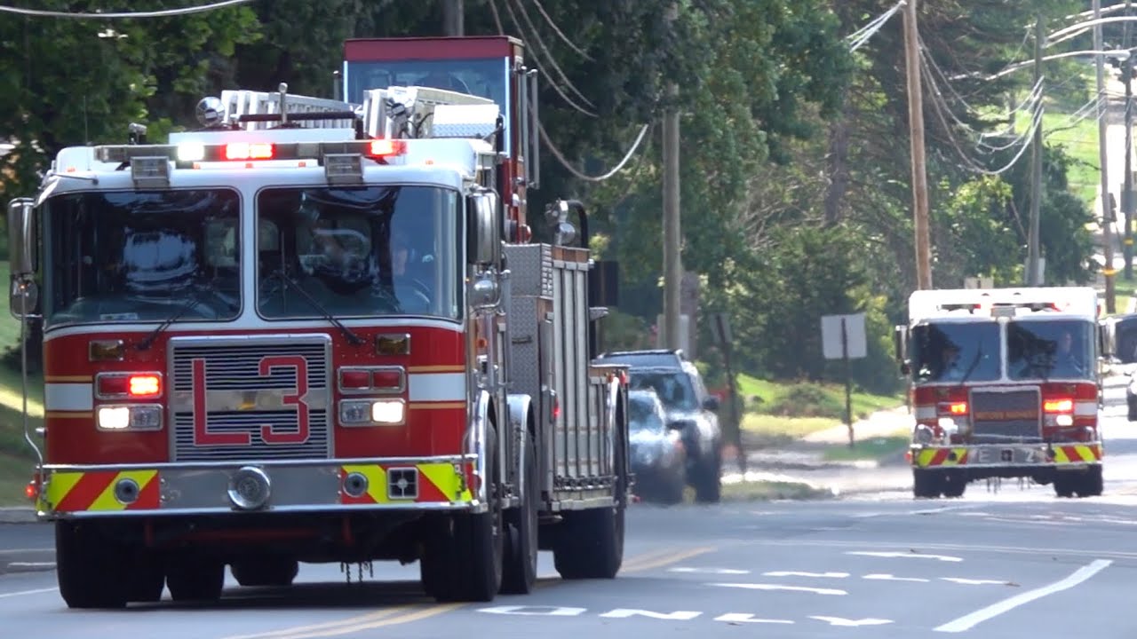 Reading Fire Department Engine 2 & Ladder 3 Responding 9/6/23