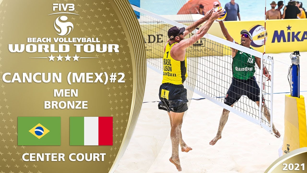 Alison/Álvaro Filho vs. Carambula/Rossi - Men's Bronze | 4* Cancun 2021 #2